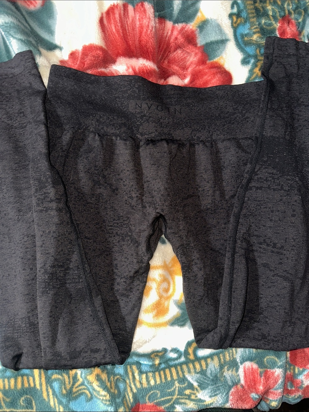 NVGTN Black Charcoal Active Leggings